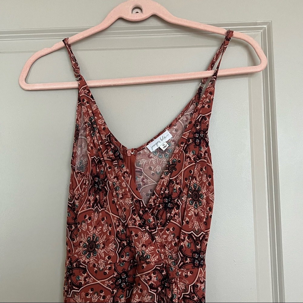 Juniper Blu Printed Wrap Front Split Leg Crepe Ju… - image 3